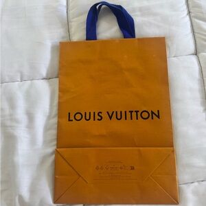 Louis Vuitton Orange and Blue Shopping Bag